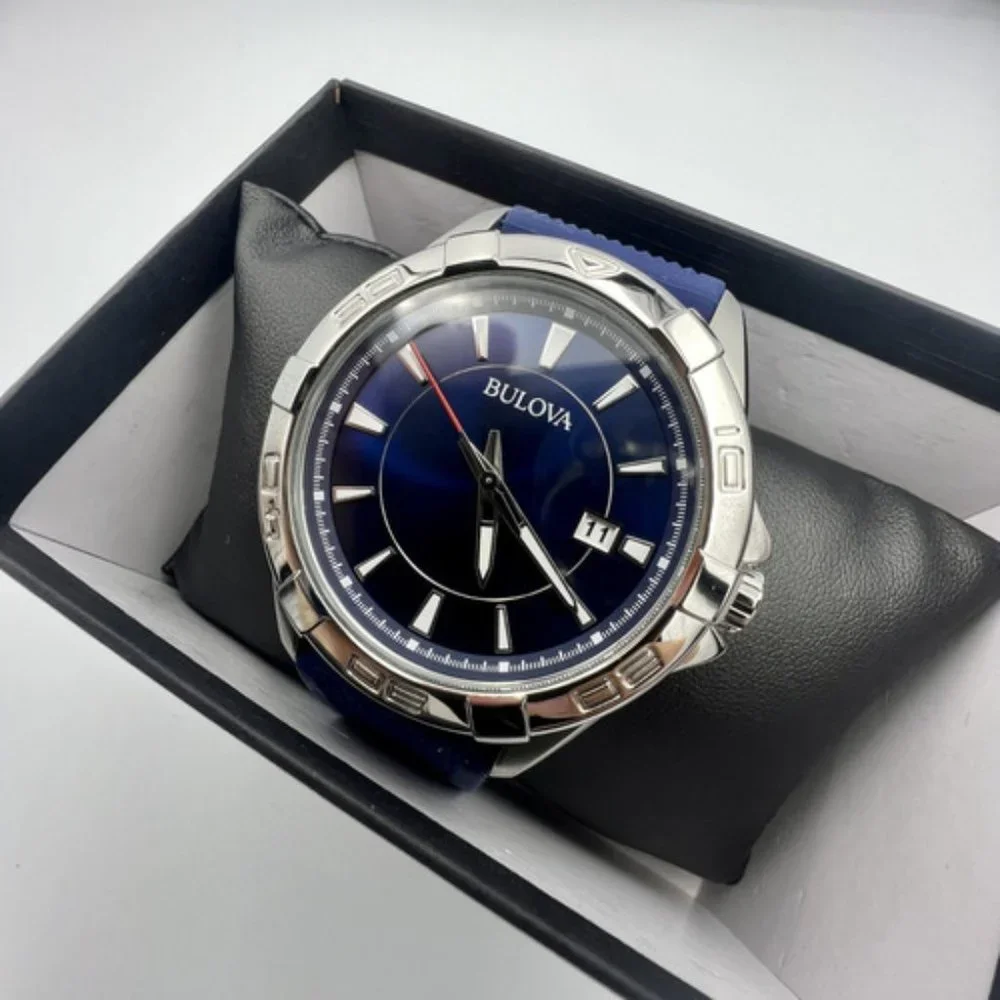 Bulova Men's Calendar Red Second Hand Watch